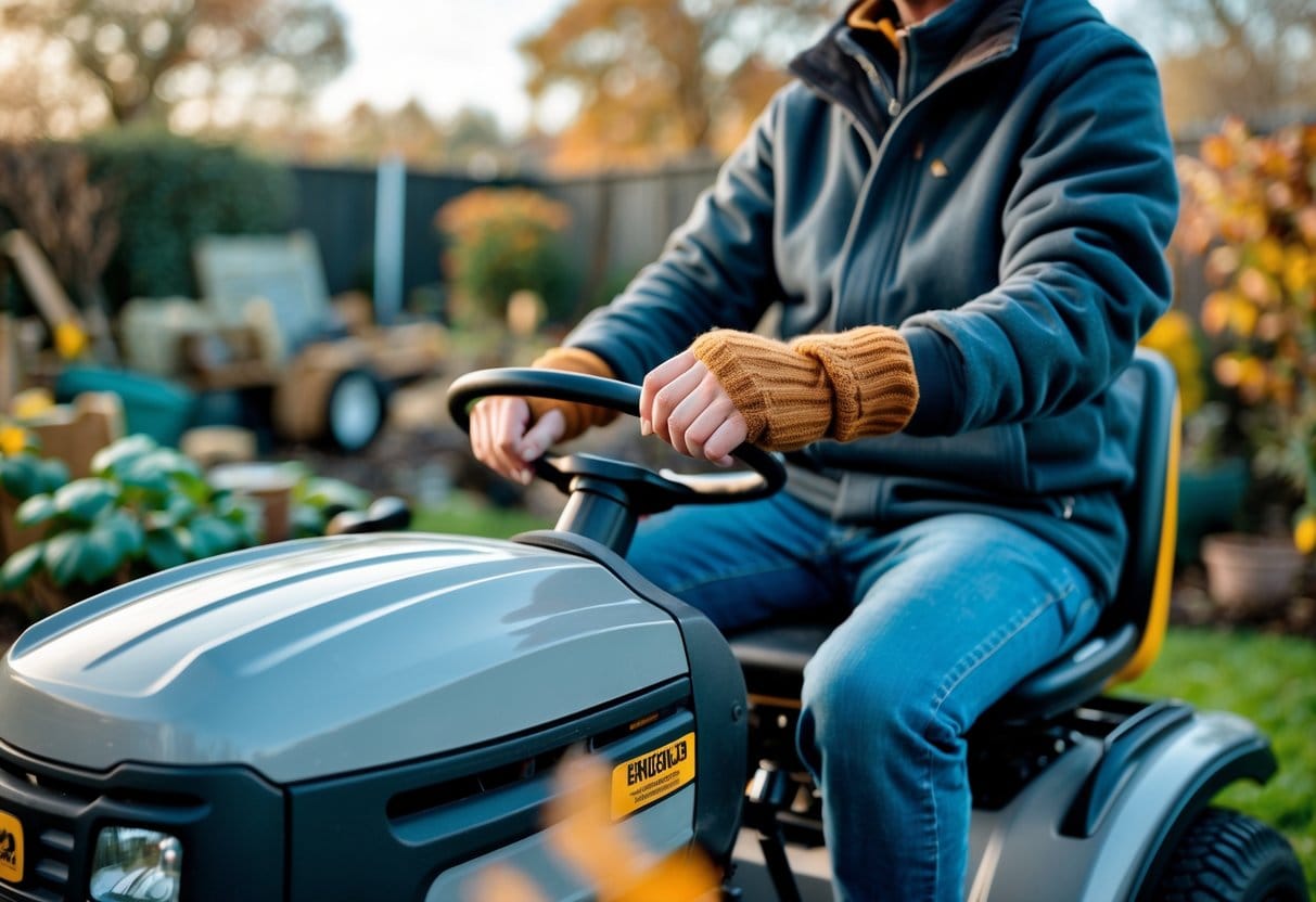 Sådan holder du varmen i haven på en havetraktor med håndledsvarmere